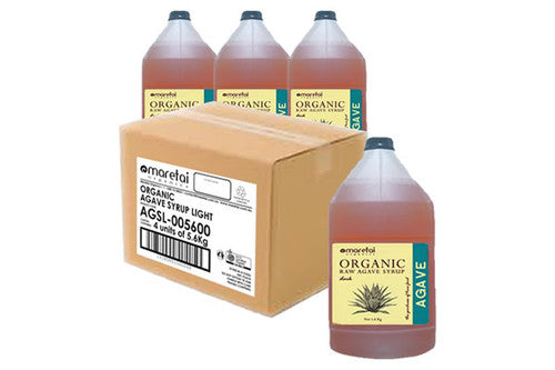 Agave Syrup / Nectar - Light - Carton 4 x 12.3lb (5.6kg) - Organic